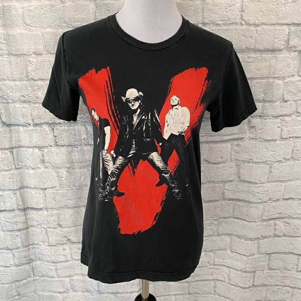 Vertigo 2005 tour standard American women S 100% cotton band tshirt black
